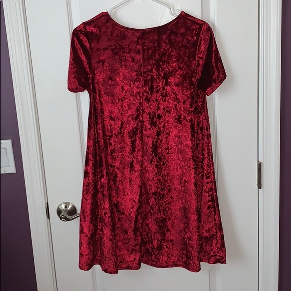 rolla coster red velvet tee shirt dress - Picture 2 of 3